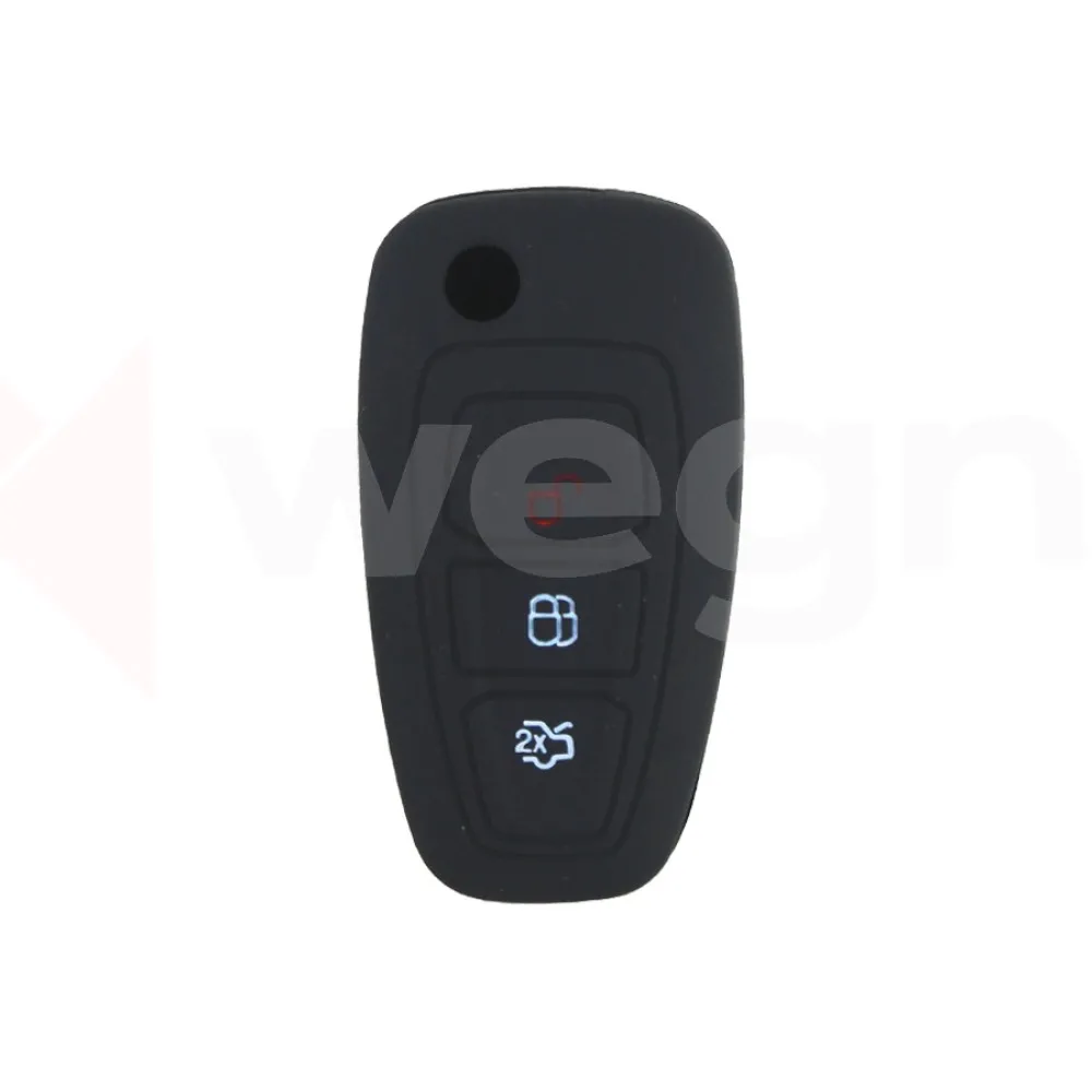 Kontak Anahtar Kumanda Koruyucu Kilif Silikon Ford Transit-Mondeo-Focus-Ranger-C Max-S Max Siyah