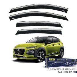 Kromlu Cam Rüzgarliği Hyundai Kona 2018- 4Lü