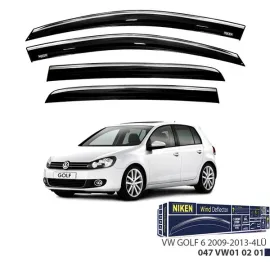 Kromlu Cam Rüzgarliği Vw Golf 6 2009-2013 4Lü