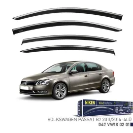 Kromlu Cam Rüzgarliği Vw Passat B7 2011-2014- 4Lü