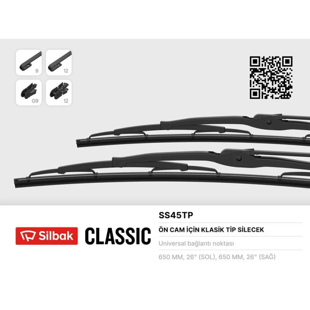 Silecek Süpürgesi 650Mm [ Volvo Fh12, Iveco Euro Cargo Euro Tech, Mercedes Atego, Mercedes Axor ]