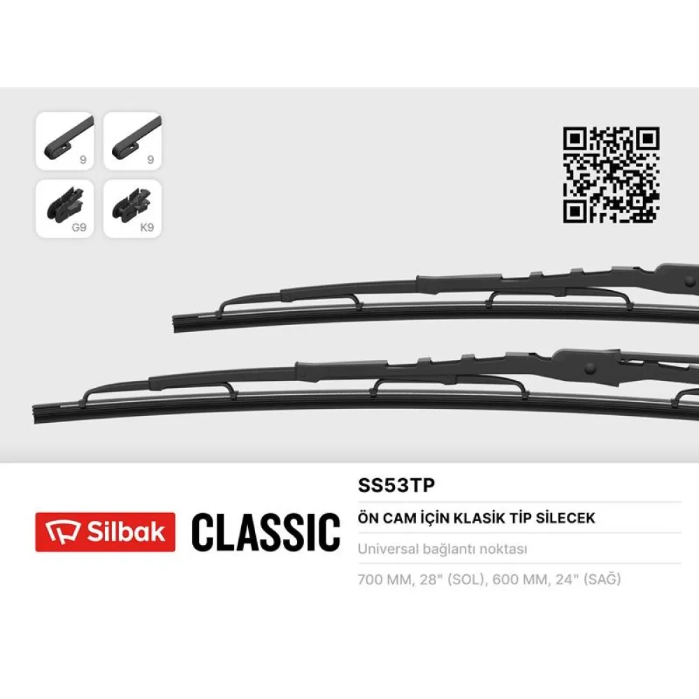 Silecek Süpürgesi Telli Tip 700-600 Mm Ford Transit V184-V347 (08/2000-09/2009) (25) Takim