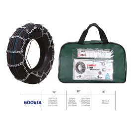 PATİNAJ ZİNCİRİ MİNİBÜS VE KAMYONET SERME 205X75X16 TIRNAKLI ZİNCİR EBATLARI İÇİN RESİME BAKINIZ