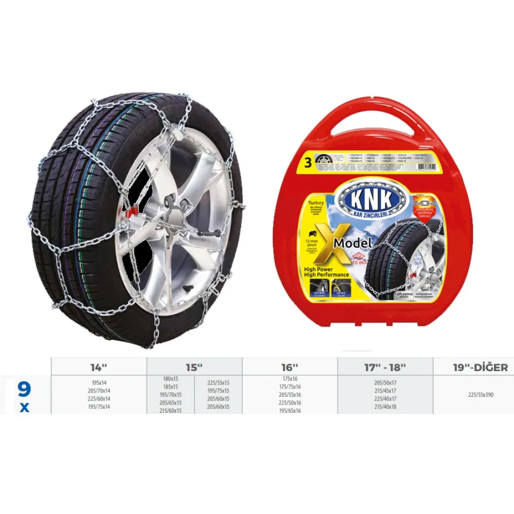 Patinaj Zinciri Takmatik Çapraz 14-15-16-17 Jant Zincir Ebatlari İçin Resime Bakiniz