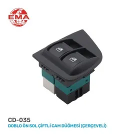 Cam Açma Anahtari Fiat Doblo 05- Sol Çiftli-Çerçeveli