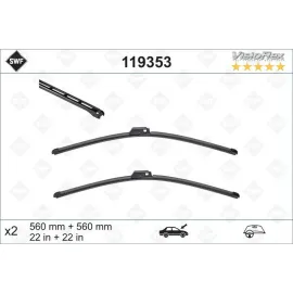 SILECEK SUPURGESI TAKIMI 560mm / 560mm MERCEDES W203 CL203 S203 C209 A209 . AUDI A4 SWF