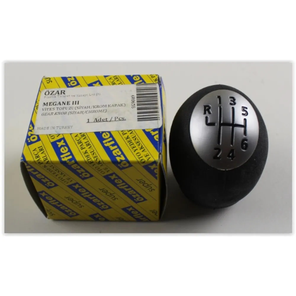 6R069 Vites Topuzu Mgn Iii-Fluence Ym. Siyah-Krom