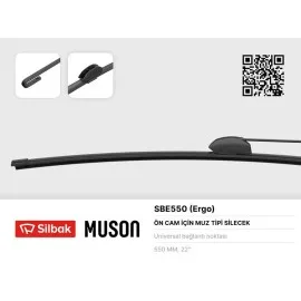 Silecek Süpürgesi [ Muz Tipi 550Mm Universal Kancali Tip ]