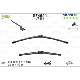 SİLECEK 650/480cm x2 FLATBLADE-MUZ TİPİ VM451 FORD MONDEO IV 07 VOLVO C70 06