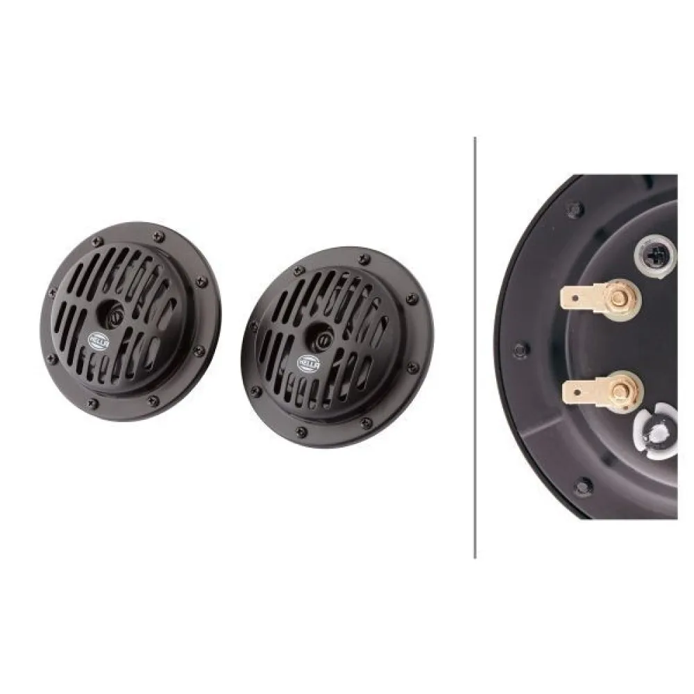 Korna 12V Süper Ton Set Korna (310-380 Hz) Perçinli