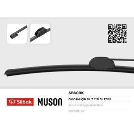 Silecek Süpürgesi Muz Tipi 600 Mm Daf Cf 65 75 85 F 65 75 85-Man F2000 F90 M2000-Mercedes Ln790 1324 Lk 707 1525