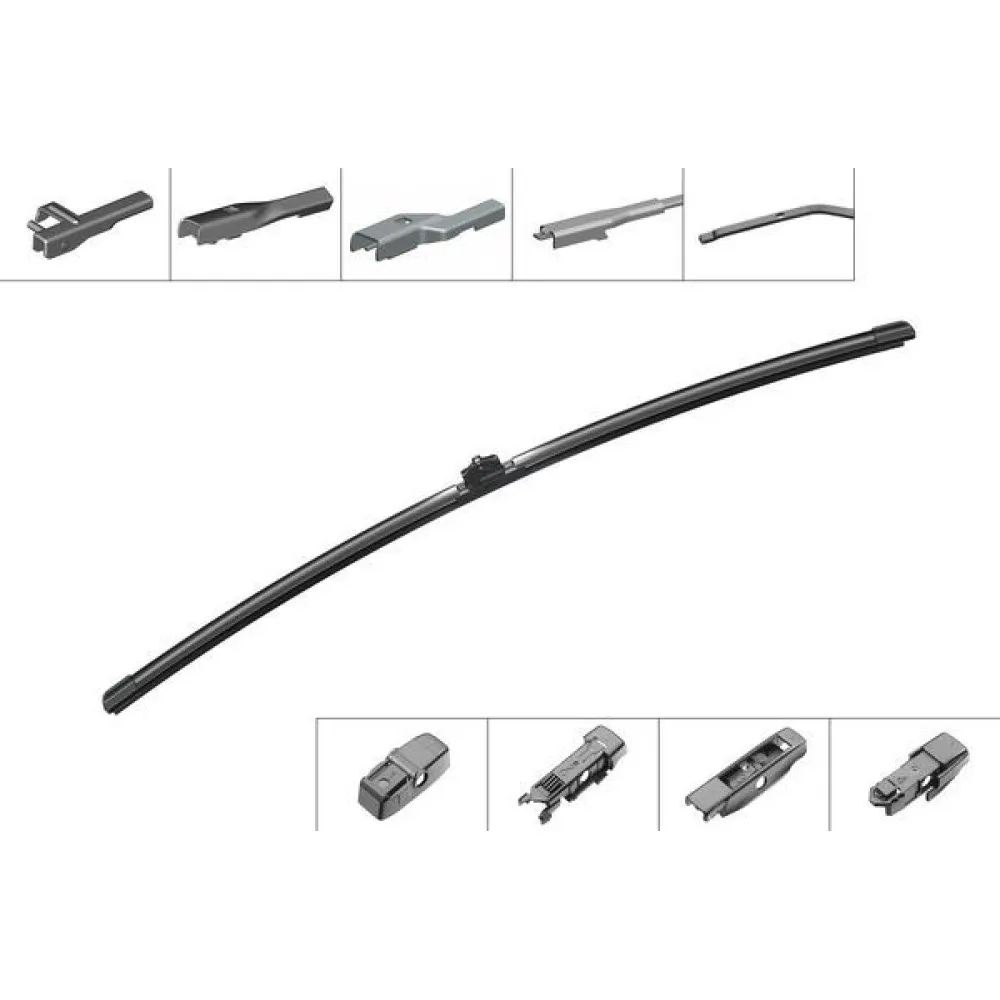 Silecek Süpürgesi Muz Tip 650Mm Universal 4 Aparatli Tekli Aerotwin Plus