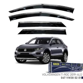 KROMLU CAM RÜZGARLIĞI VW T-ROC 2019- 4LÜ