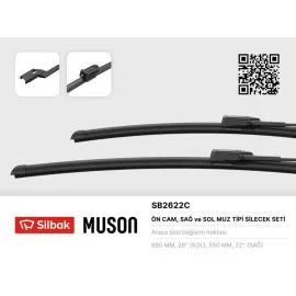 Silecek Süpürgesi Muz Tipi Citroen Jumper 07/06-Fiat Ducato Maxi 07/06Peugoet Boxer 07/06