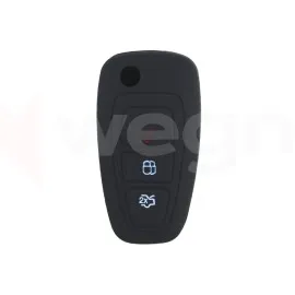 Kontak Anahtar Kumanda Koruyucu Kilif Silikon Ford Transit-Mondeo-Focus-Ranger-C Max-S Max Siyah