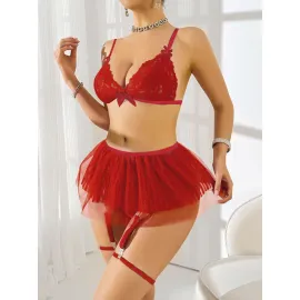 Kırmızı Tül etekli Fantezi Kostüm 2211