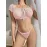 Kadın Pembe Bustiyer Külot Sexy Kostüm 2155