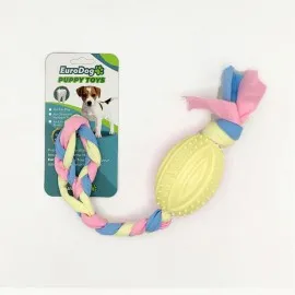 Eurodog Puppy Toys Sarı Rugby Topu Diş Kaşıma Oy.