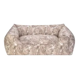 Pet Comfort Alpha Merta Açık Kahverengi-Beyaz Köpek Yatağı L 85x105cm