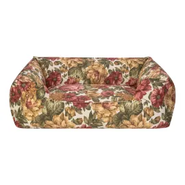Pet Comfort Alpha Merta Gül Desenli Köpek Yatağı L 85x105cm