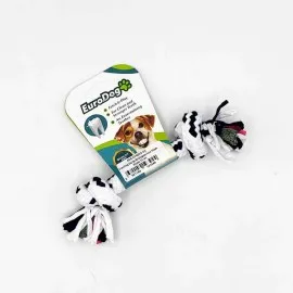 Eurodog Diş İpi İki Düğüm İnce Siyah Beyaz 15 Cm