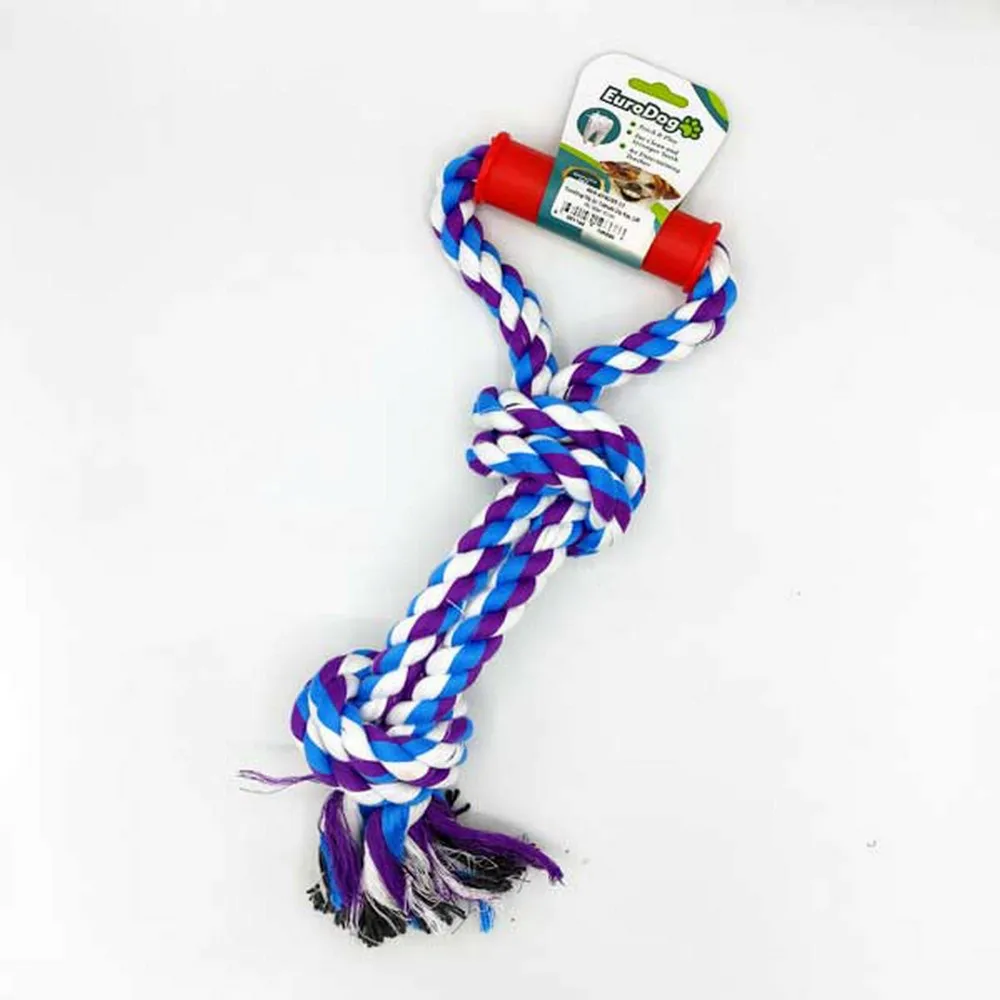 Eurodog Diş İpi Tutmalı Diş Kaş.çift Dü.mavi 40Cm