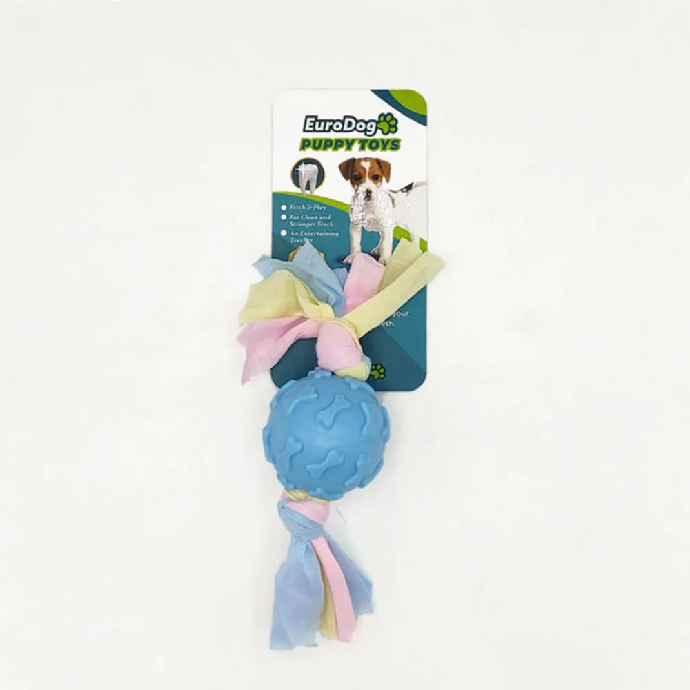 Eurodog Puppy Toys Mavi Kemik Des.top Diş Kaş.oy.