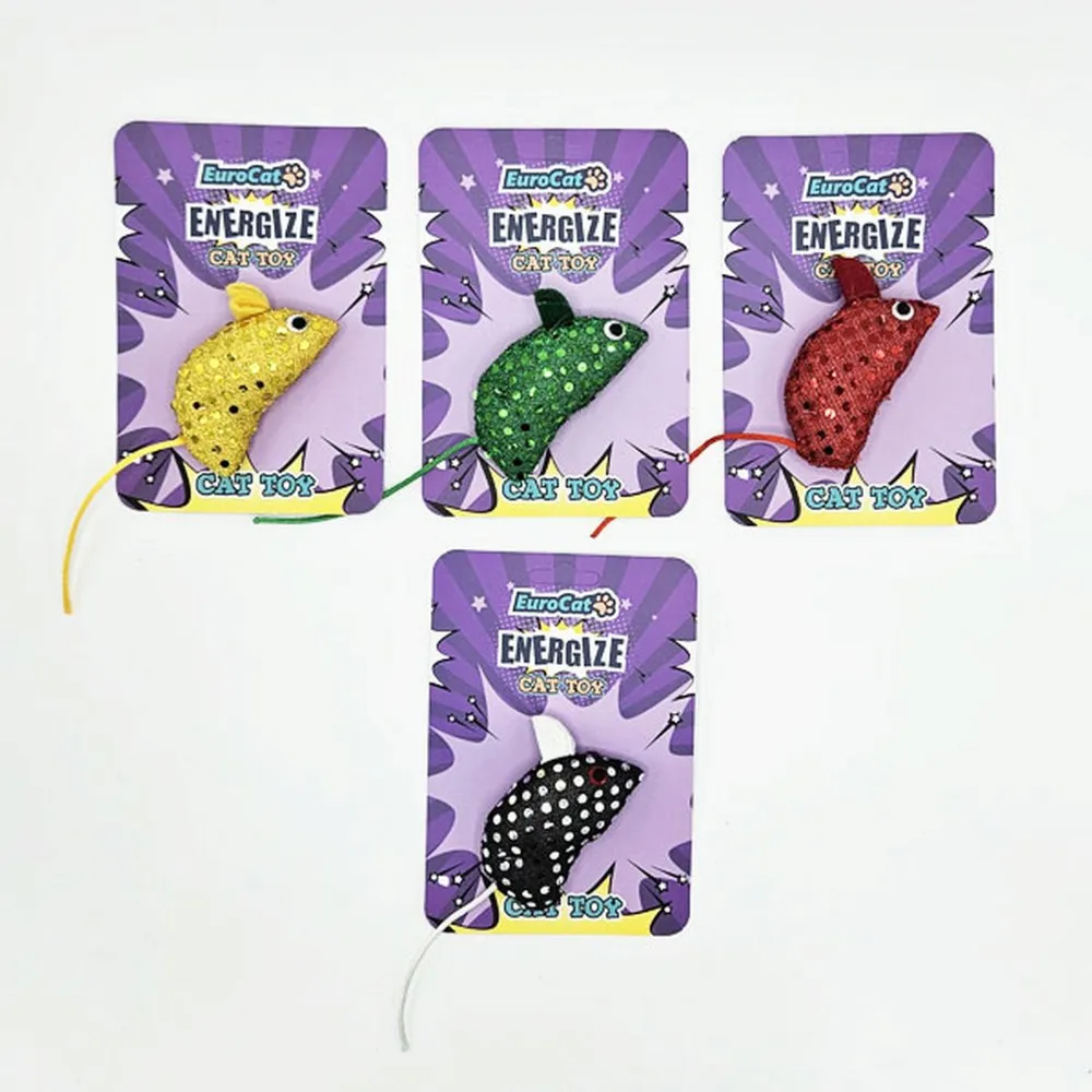 Eurocat Kedi Oyuncağı Parıltılı Benekli Fare