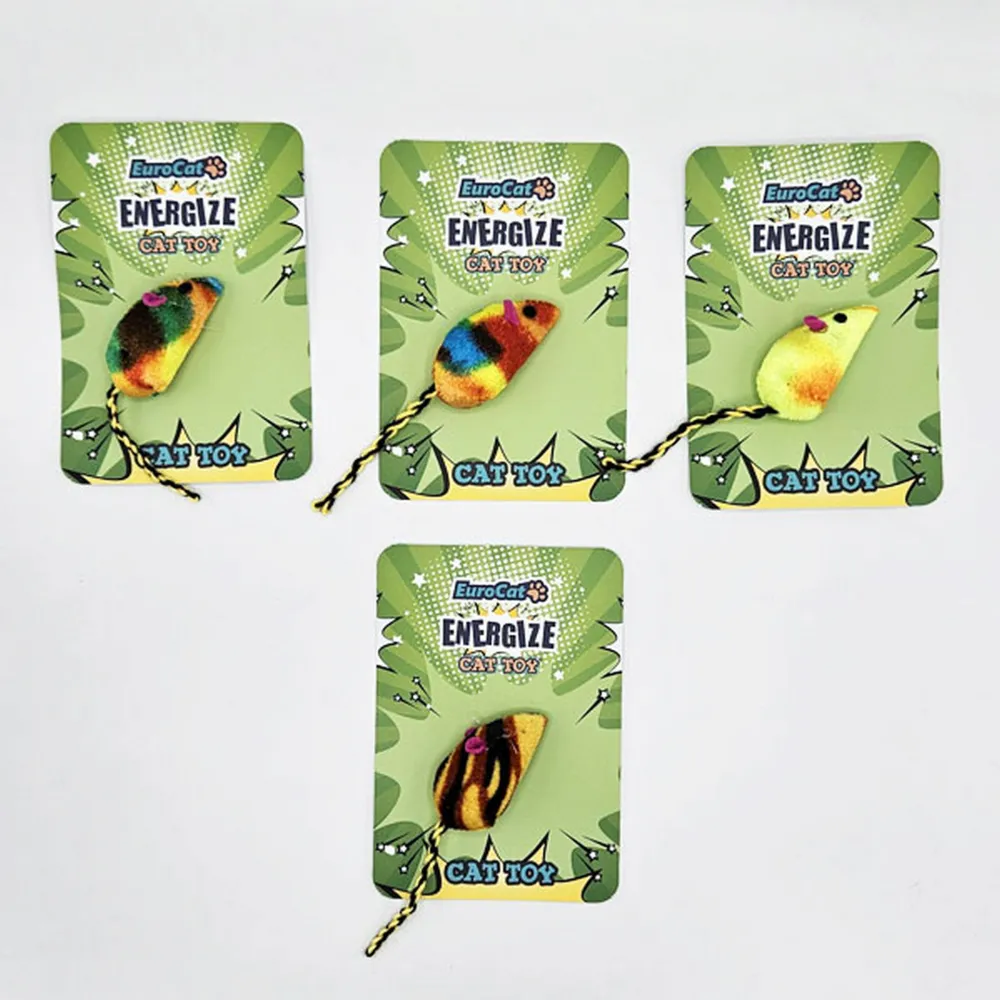 EuroCat Kedi Oyuncağı Karışık Renkli Yumuşak Fare