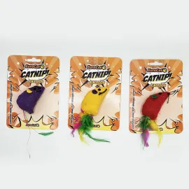 EuroCat Kedi Oyuncağı Tüylü Kuyruk Renkli Fare