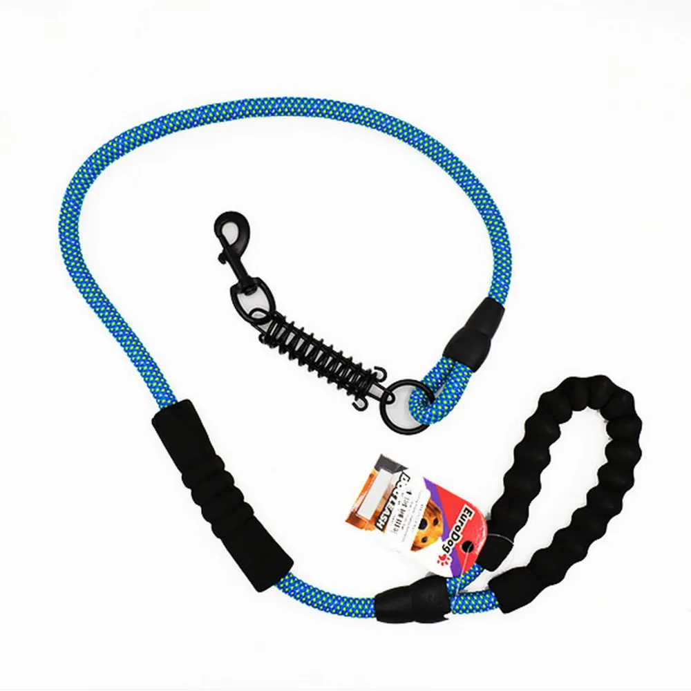 EuroDog Köpek Uzatma Reflektörlü 14mm x 120cm Mavi