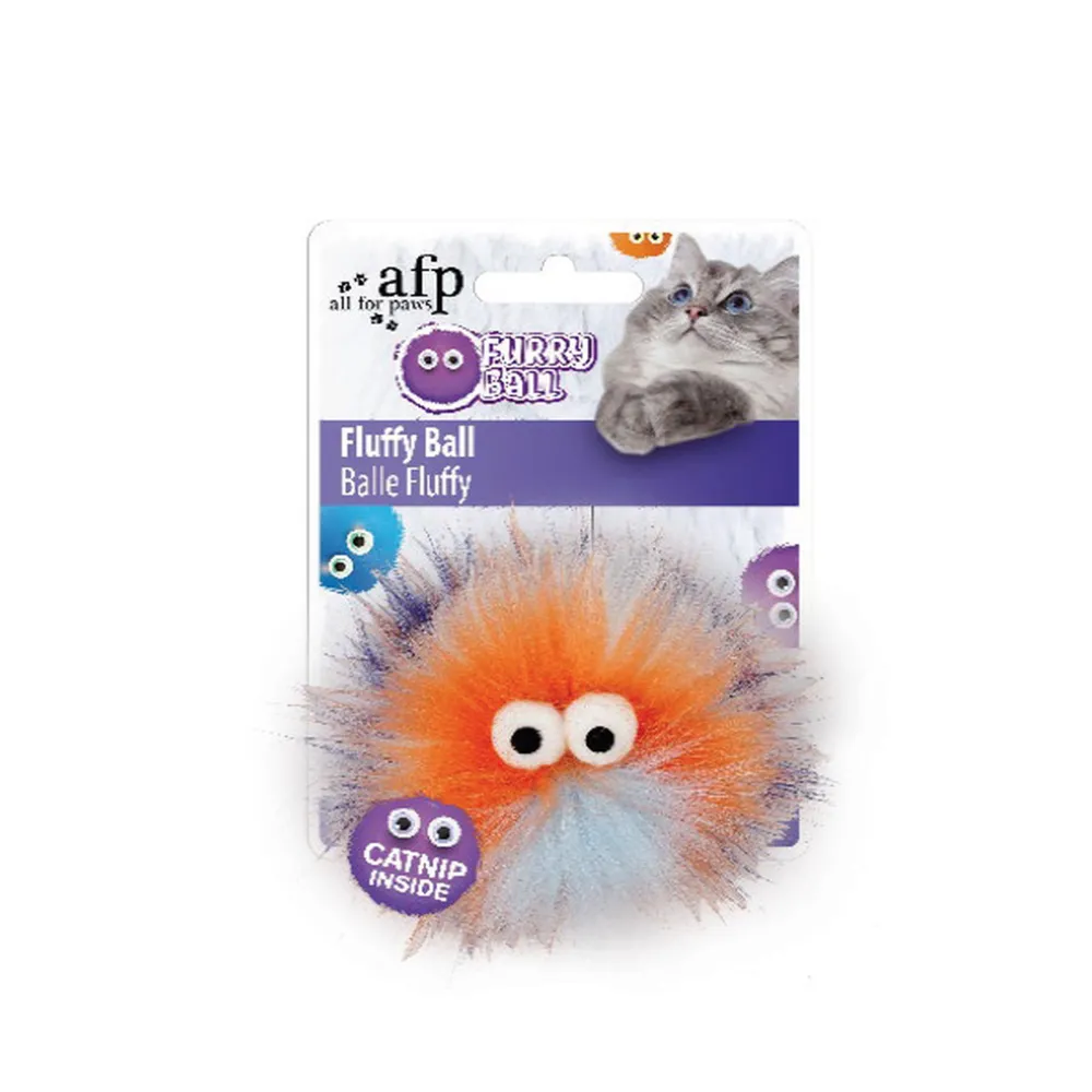 Afp Furry Ball - Tüylü Renkli Top Oyuncak Turuncu