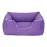Pet Comfort Alpha  Kedi ve Köpek Yatağı Mor w Beyaz Biye S 60x50cm