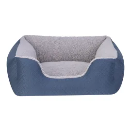 Pet Comfort Echo  Kedi ve Köpek Yatağı Mavi/Gri Peluş S 60x50cm