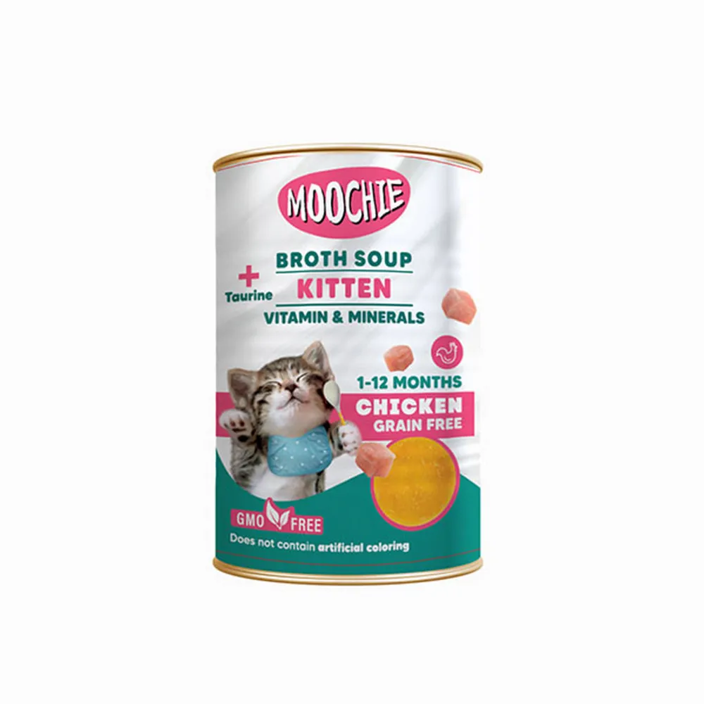 Moochie Et Suyu Çorba Tavuklu Yavru Kedi 135Ml X 6 Adet