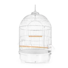 YUVARLAK KUŞ KAFESI KROM RENK (34 X 55) X 1 ADET