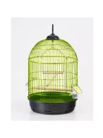 YUVARLAK KUŞ KAFESI PIRINÇ KAPLAMA (34 X 55) X 1 ADET