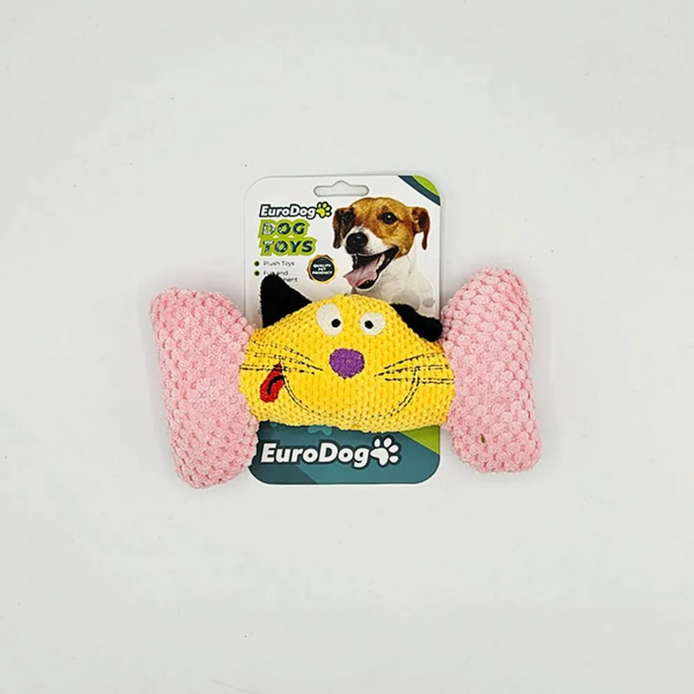 Eurodog Örgü Peluş Kemik Köpek Oyuncağı 19,5X11 Cm