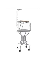 Papağan Sehpası Siyah Dövme