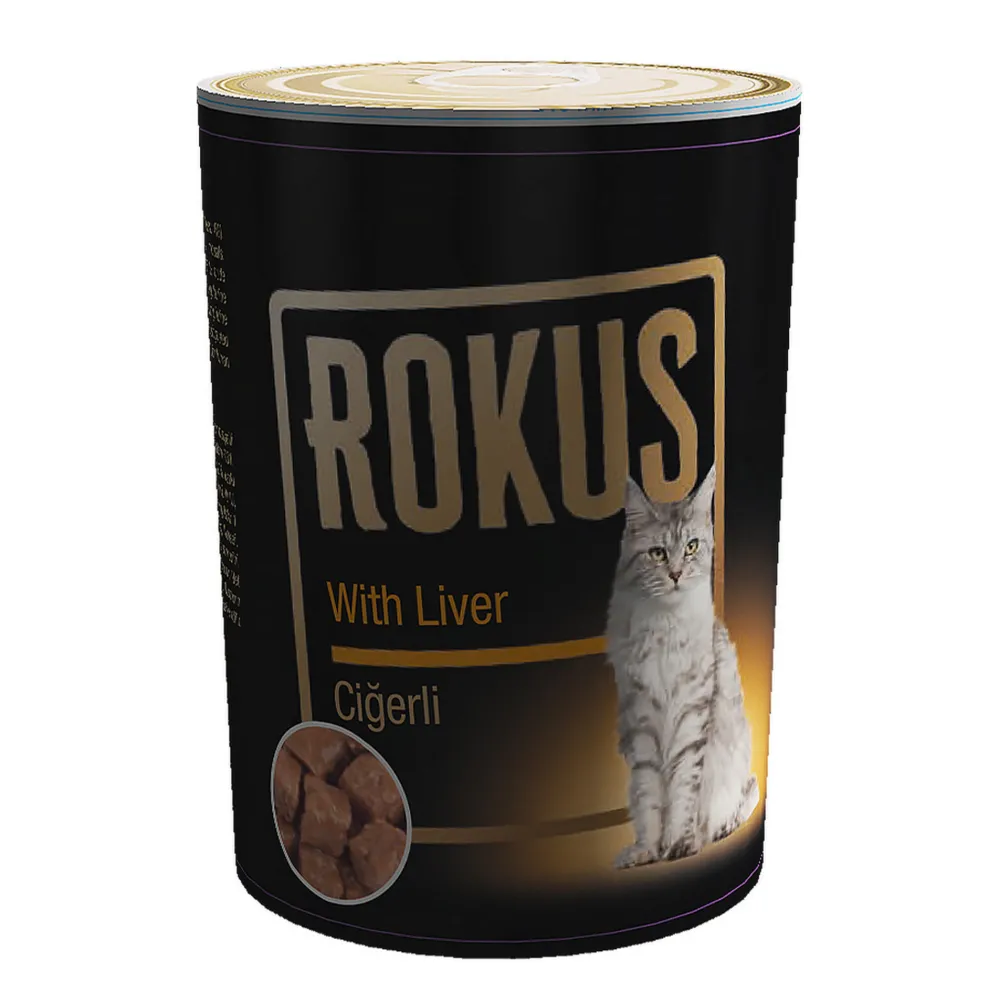 Rokus Ciğerli Kedi Konservesi 410g Rok240410lracl1