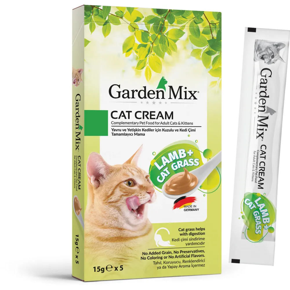 GARDEN MIX KEDI KREMASI KUZU KEDI OTU 5 X 15 GR