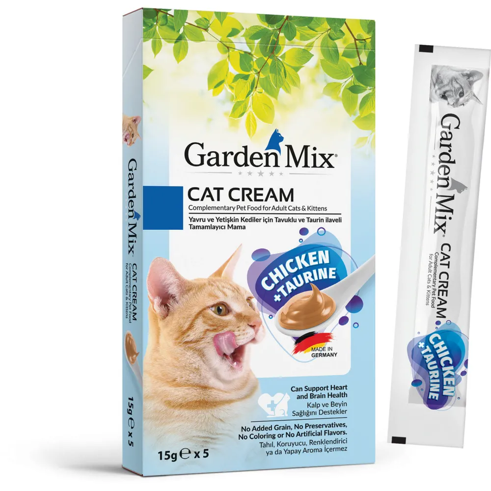 Garden Mix Kedi Kremasi Tavuk Taurin 5 X 15 Gr