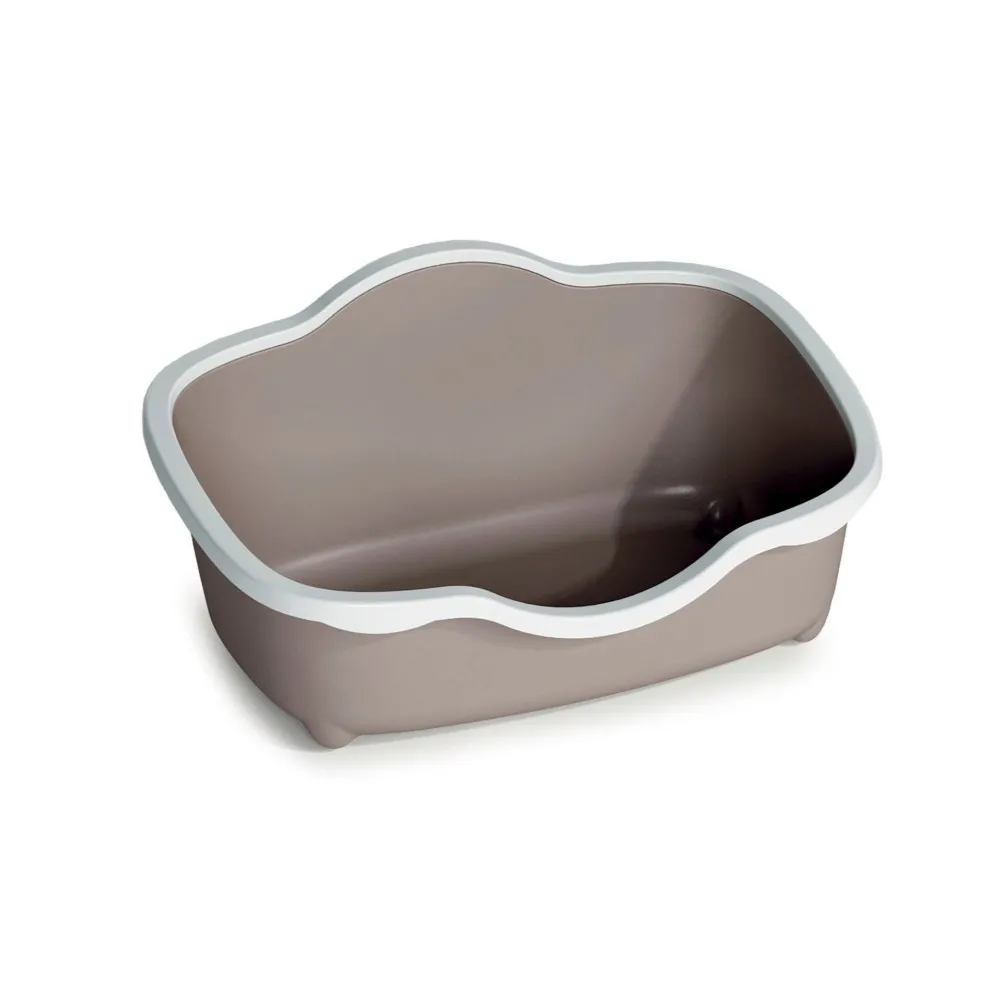 Stefanplast Tres Chıc Beyaz/pembe Açık Kedi Tuvaleti 56x38,5x26cm