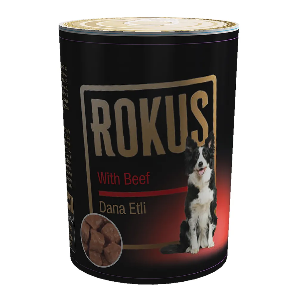 ROKUS DANA ETLI KÖPEK KONSERVESI 410 GR  X 6 ADET