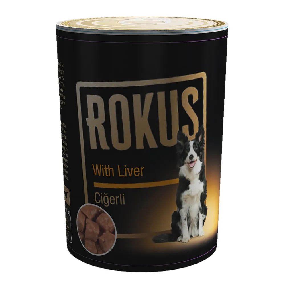 Rokus Ciğerli Köpek Konservesi 410 Gr X 6 Adet