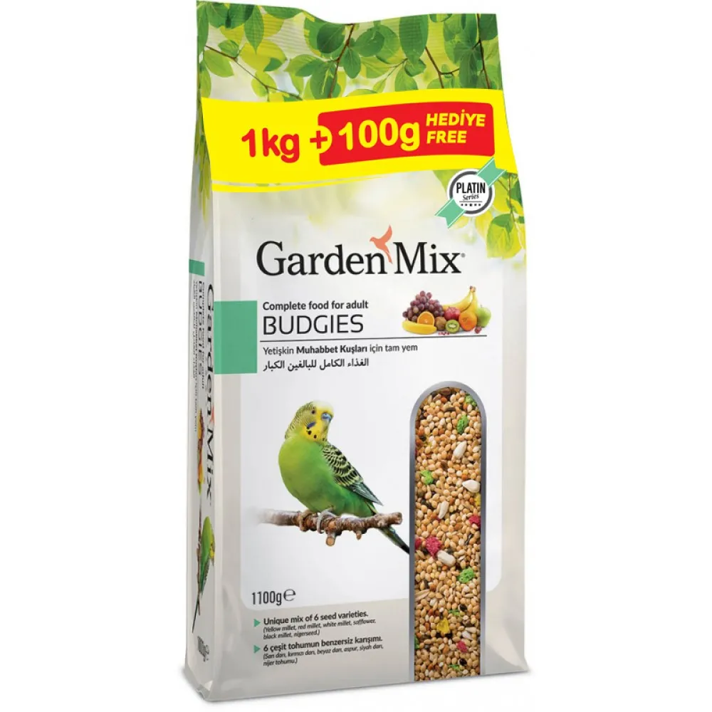 Gardenmix Platin Meyveli Muhabbet Kuş Yemi 1.1 Kg X 2 Adet