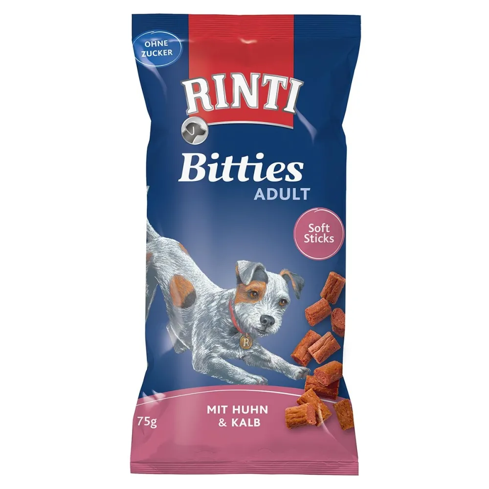 RINTI BITTIES YETIŞKIN KÖPEK ÖDÜLÜ TAVUK-DANA 75 GR X 4 ADET