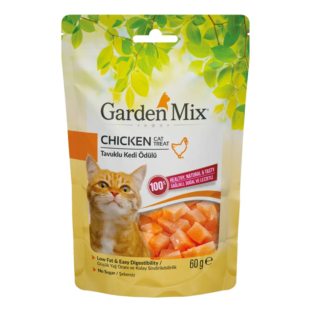 GARDEN MIX TAVUKLU KEDI ÖDÜLÜ 60 GR X 4 ADET