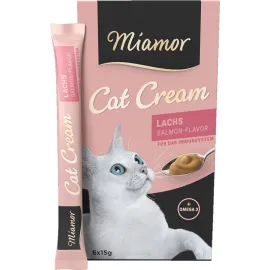 MIAMOR CREAM SOMONLU KEDI ÖDÜLÜ 6 X 15 GR X 3 ADET