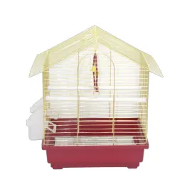 DAYANG İKI KAPILI ÇATILI MUH.KAFES PIRINÇ 30X23X39 X 1 ADET